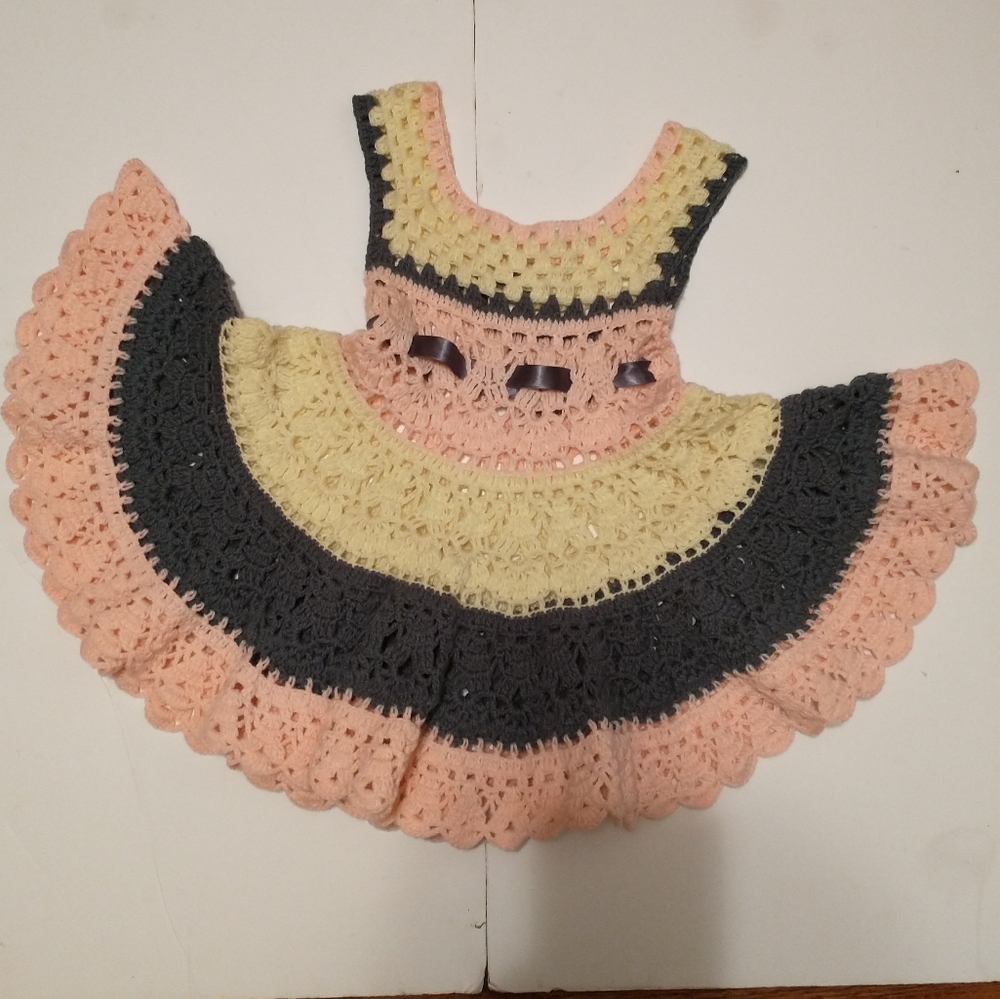 Handmade Knit Dress 3T Girls